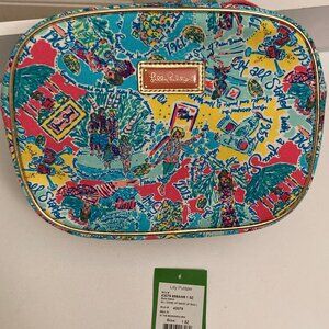 Lilly Pulitzer All Done Up Makeup Bag Large Multi In The Beginning New